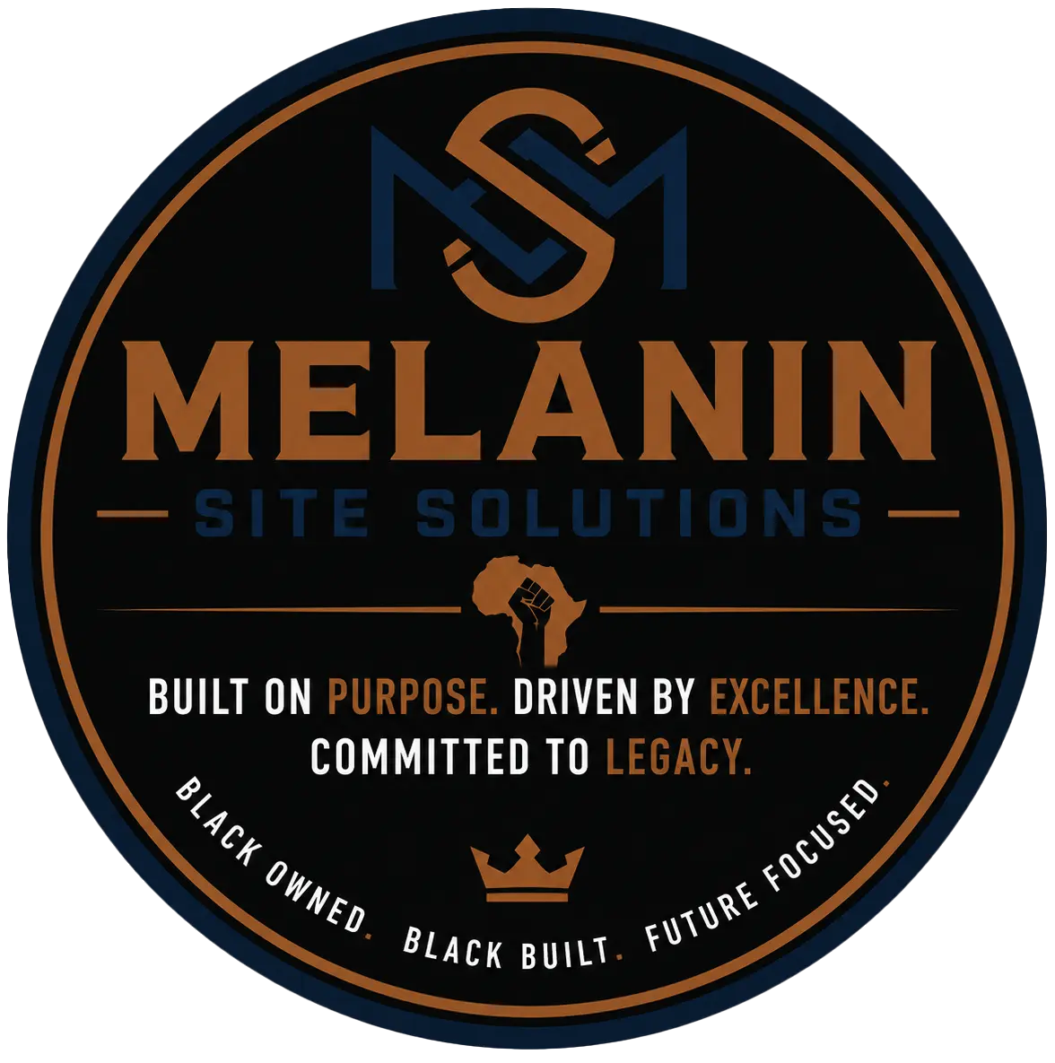 Melanin Site Solutions logo